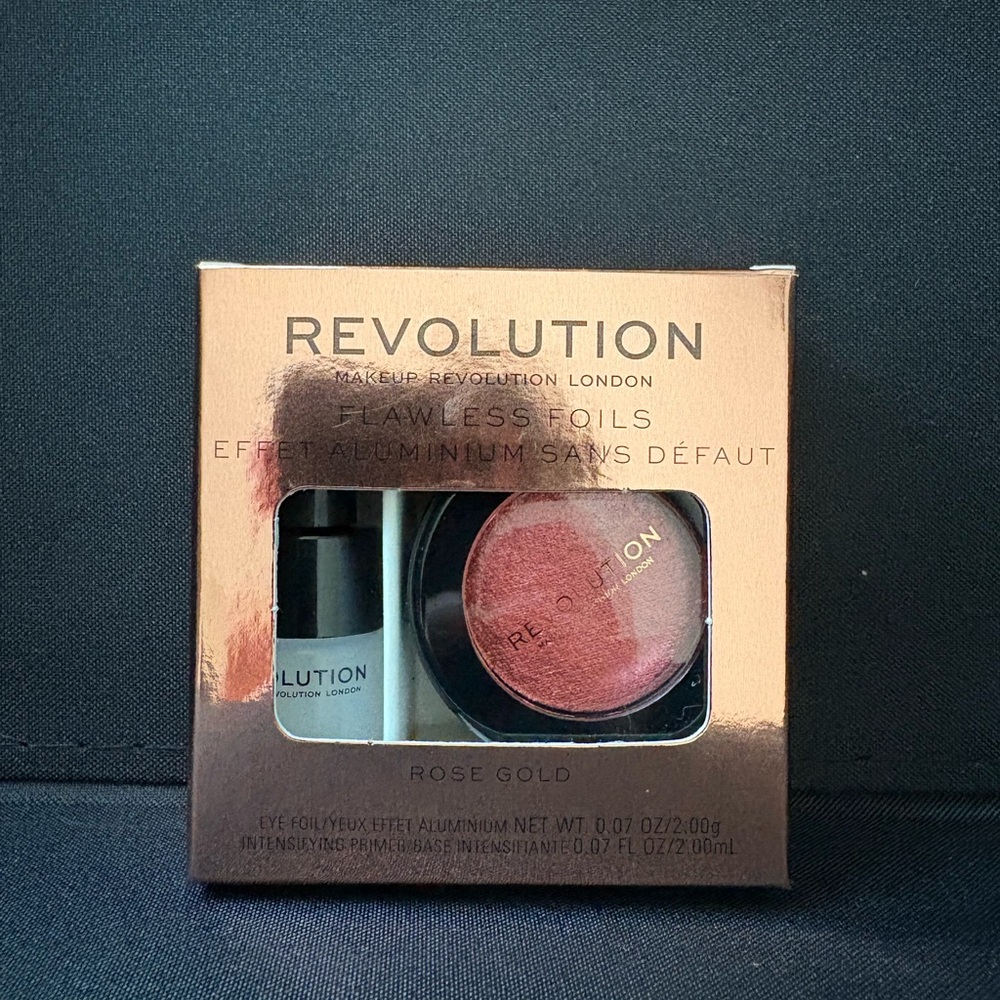Makeup Revolution Flawless Foils Eyeshadow, Rose Gold